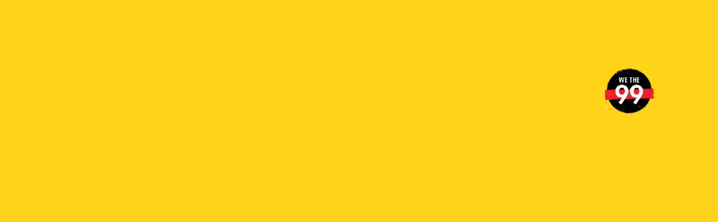 Plain yellow banner